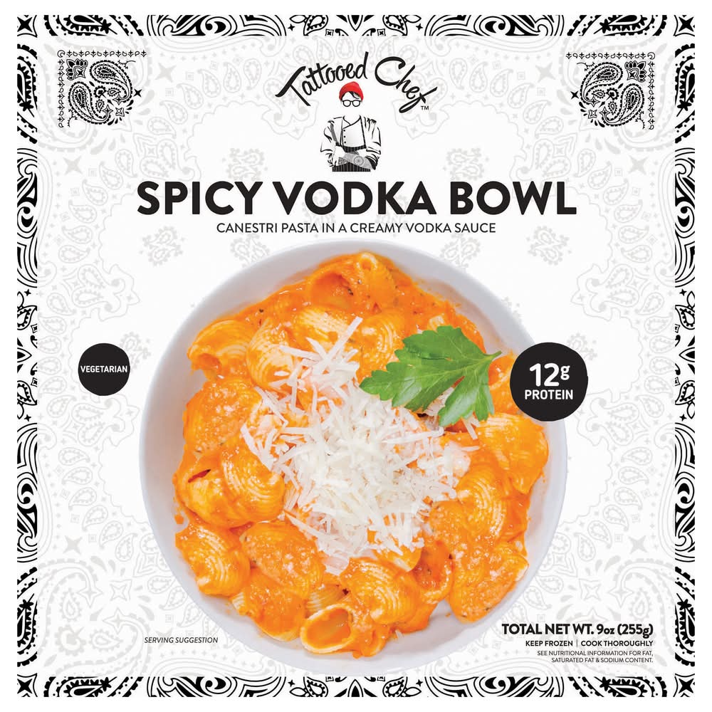 Tattooed Chef Canestri Pasta in Creamy Sauce, Spicy Vodka (9 oz)