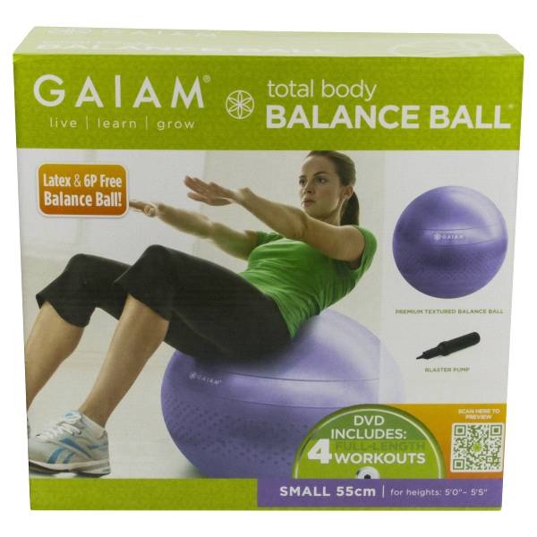 Gaiam Total Body Balance Ball Kit 55cm