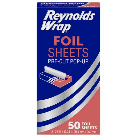 Reynolds Kitchens Pre-Cut Pop-Up Foil Sheets (50 ct)