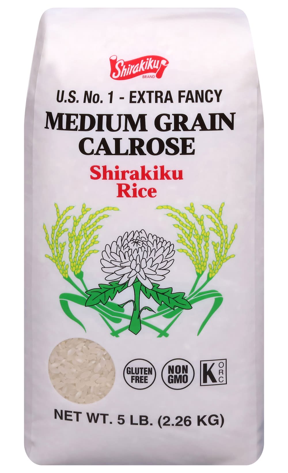 Shirakiku Extra Fancy Calrose Rice (5.01 lbs)