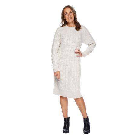 Robe-Chandail Iyla Pour Femmes (Couleur: Naturel, Taille: M)