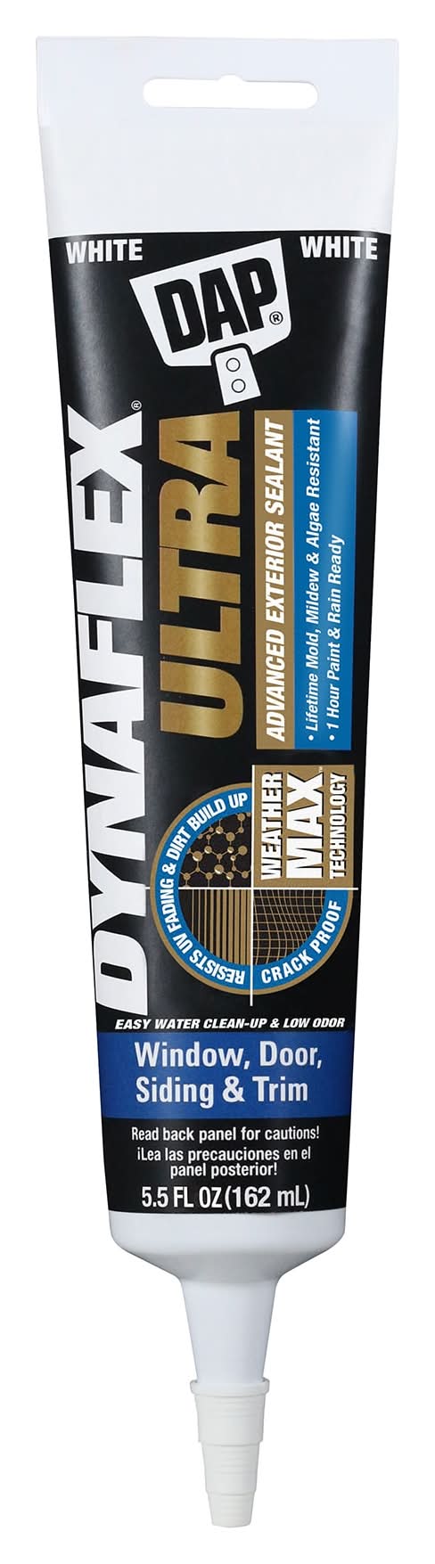 DAP Dynaflex Ultra 5.5-oz Window and Door White Paintable Latex Caulk