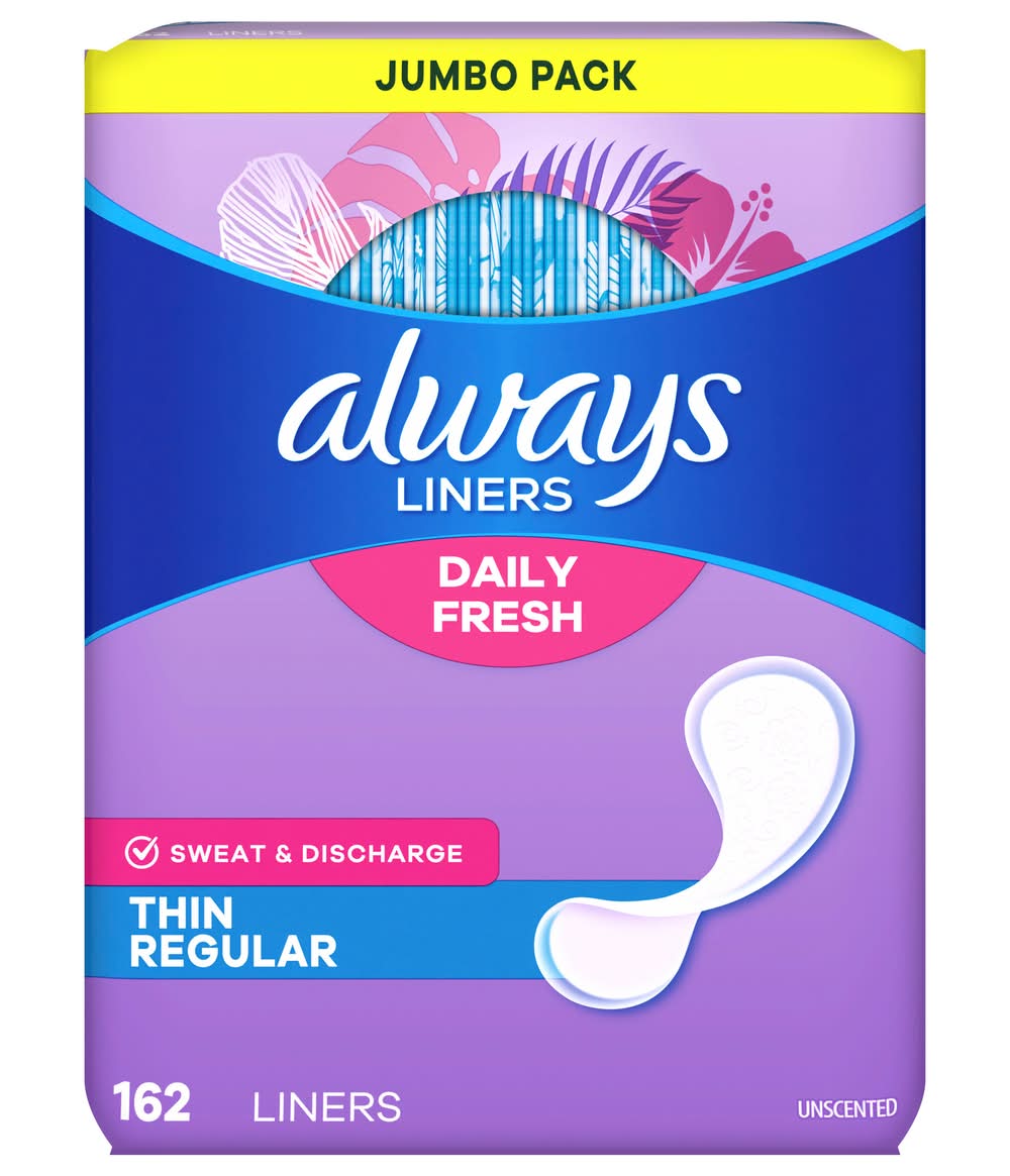 Always Jumbo pack Thin Mince Liners (1.1 oz)