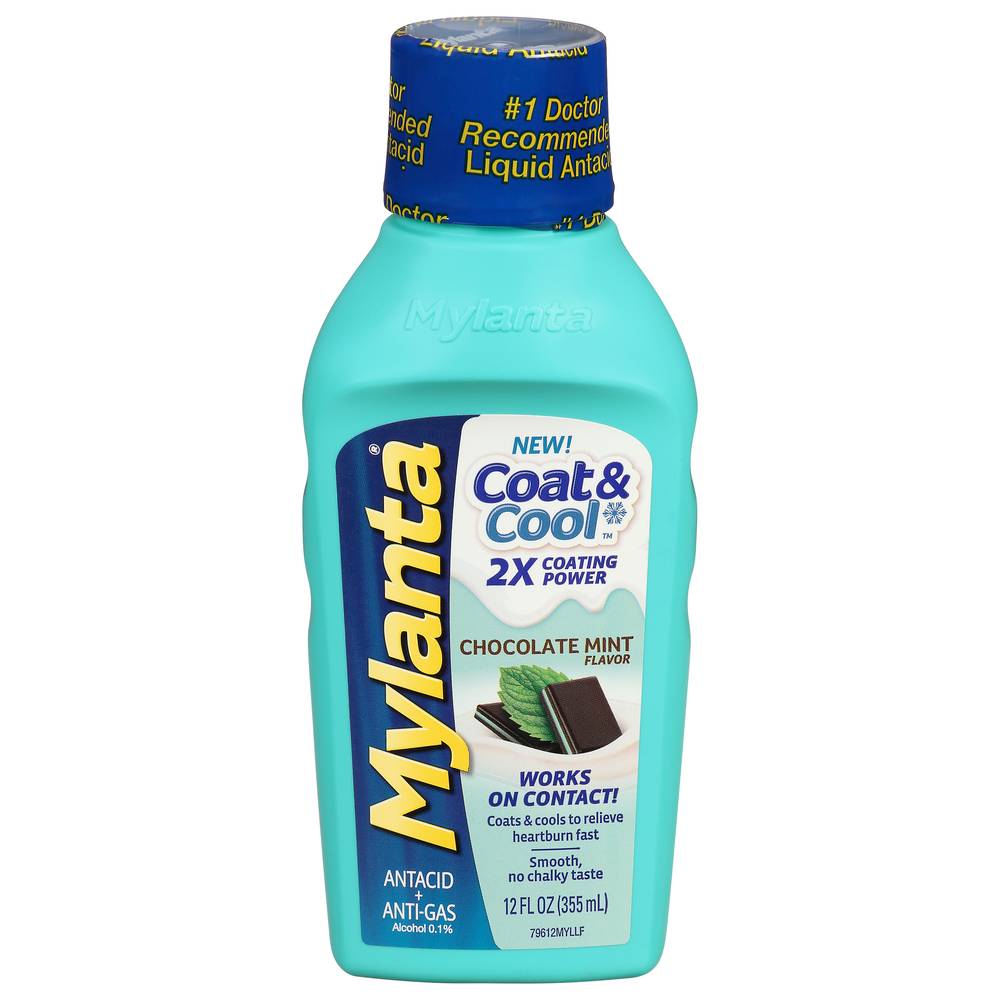 Mylanta Coat & Cool Chocolate Mint Antacid & Anti-Gas