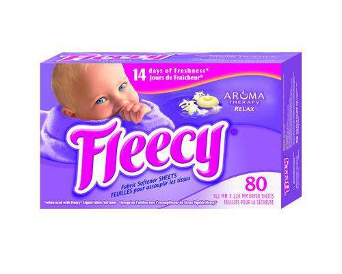 Fleecy Aroma Therapy Relax Fabric Softener Sheets (80 sheets)