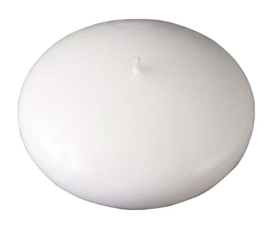 Ashland Floating Candle, Fresh Linen, 3", White