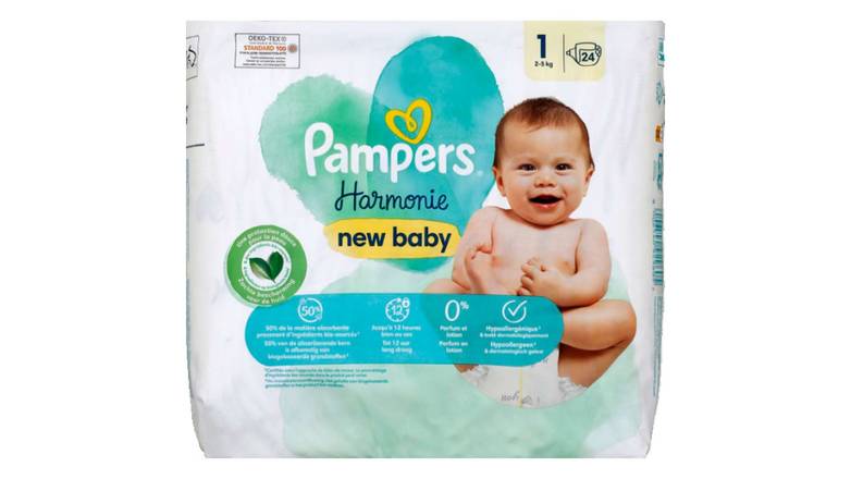 PAMPERS Couches culottes T1 Le paquet de 24 couches