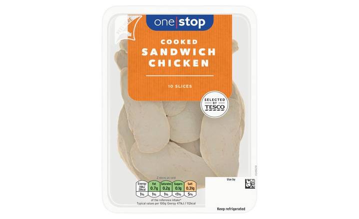 One Stop Cooked Chicken 125g 10 Slices (392515)