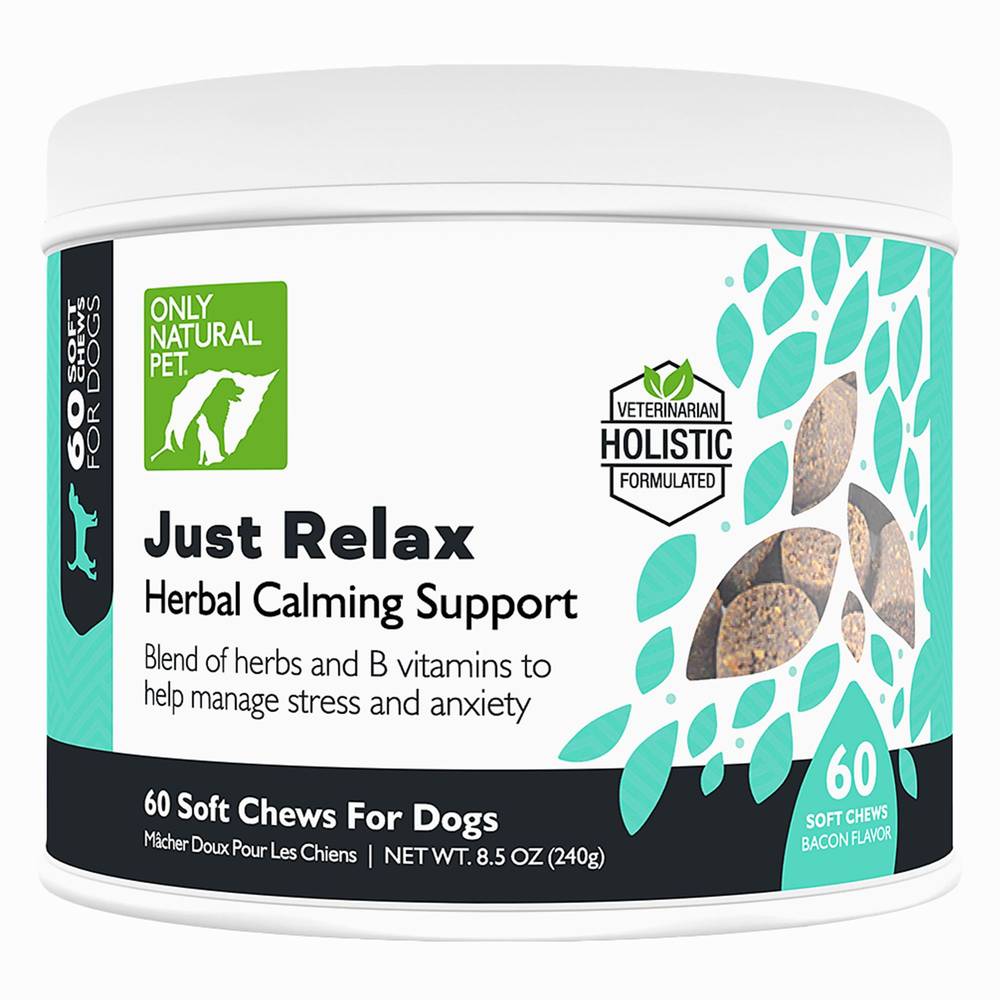 Only Natural Pet Just Relax Herbal Calming Support Soft Dog Chews