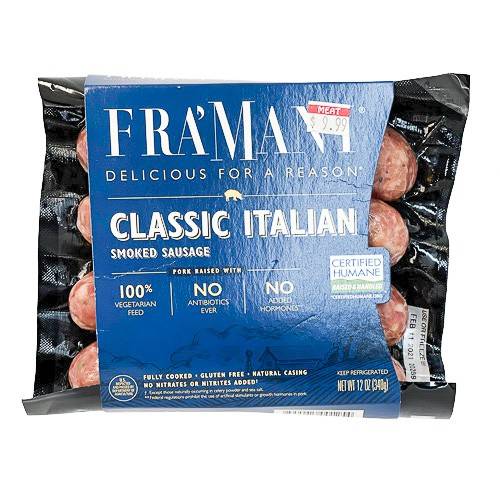 Fra' Mani Classic Italian Smoked Sausage (12 oz)