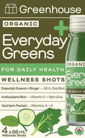 Greenhouse Organic Everyday Greens Wellness Shot (4 x 60 ml)