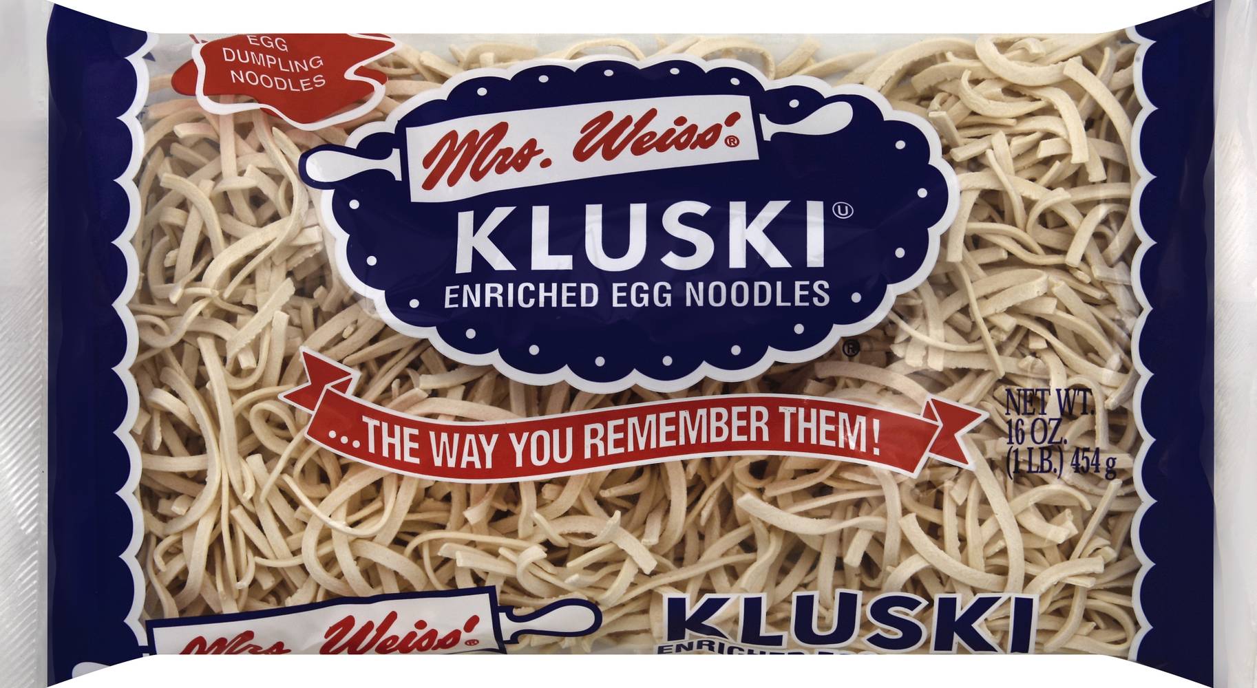 Mrs. Weiss' Kluski Enriched Egg Noodles (1 lbs)