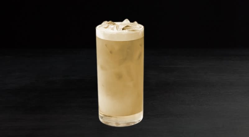 Iced Pistachio Rose Latte