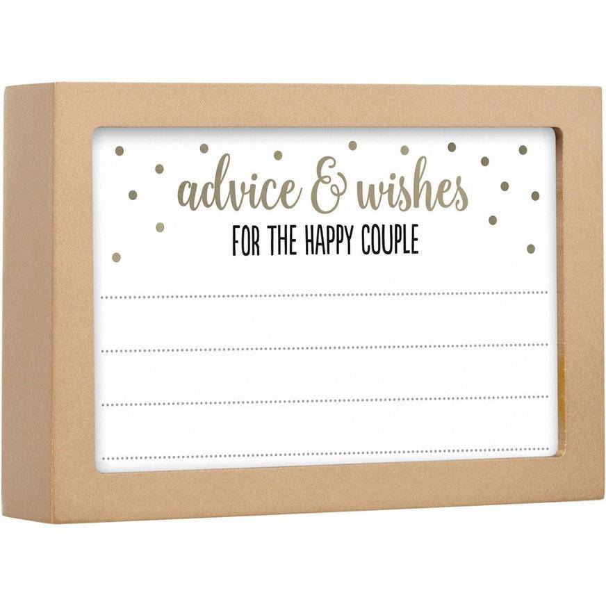 Advice Wishes Wedding Guest Keepsake Frame, 6.5in x 4.5in