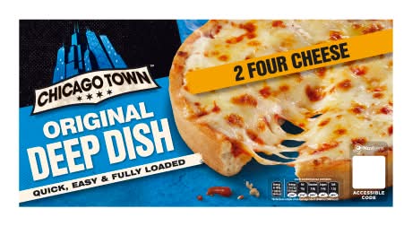 Chicago Town Four Cheese, Original Deep Dish Pizza (2 x 148g)