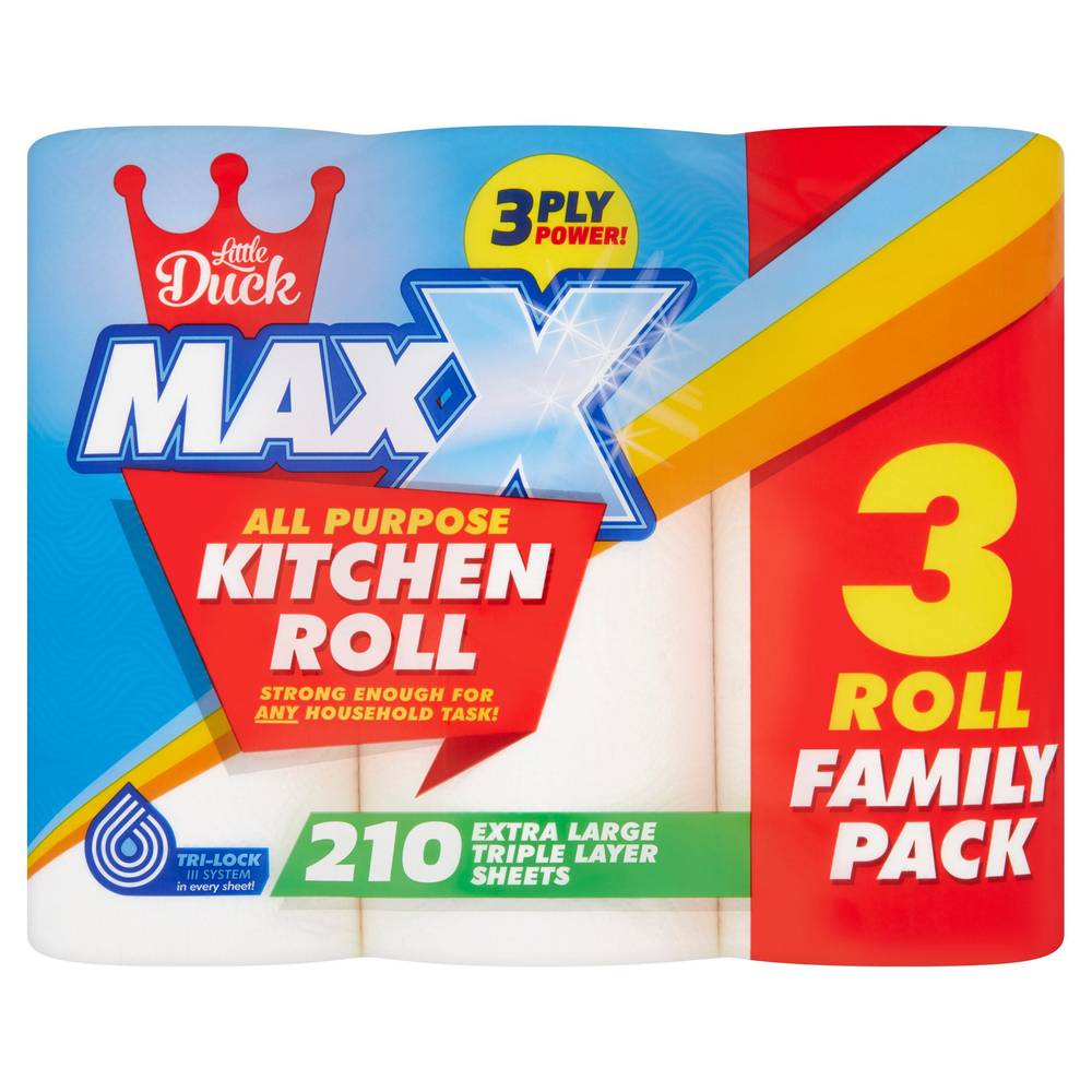 Little Duck Maxx All Purpose Kitchen Roll (3 pack)