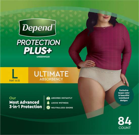 Depend · Women's Ultimate Underwear Large (84 ct)