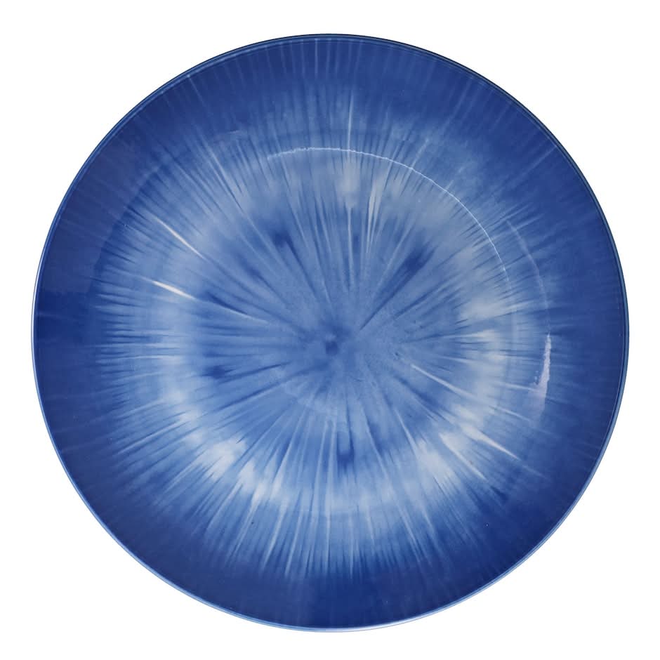 Royal Norfolk Burst Dinner Plates, 10.5 in, Blue