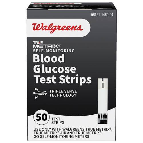Walgreens True Metrix Self-Monitoring Blood Glucose Test Strips - 50.0 ea
