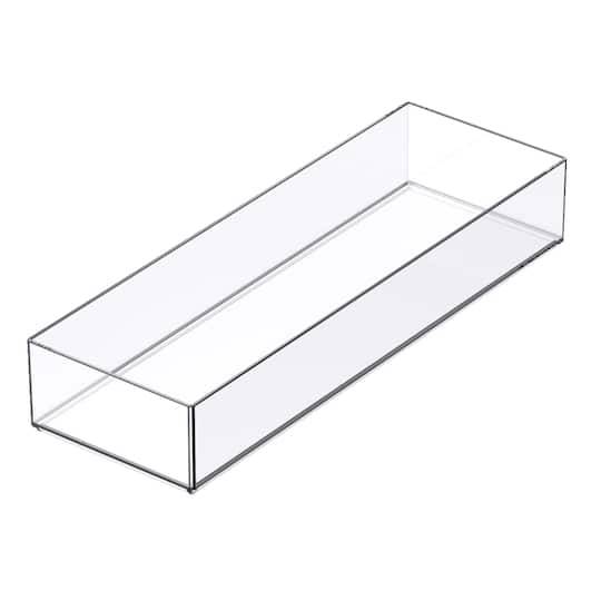 12" X 4" Clear Stacking Storage Tray By Simply Tidy