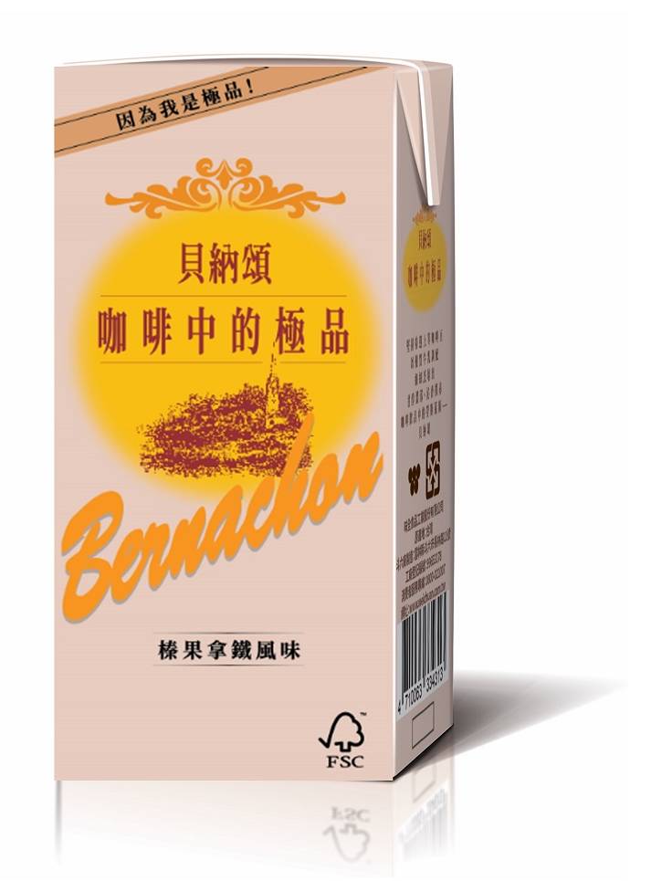 貝納頌榛果拿鐵咖啡TP375 <375ml毫升 x 1 x 3Bottle瓶>