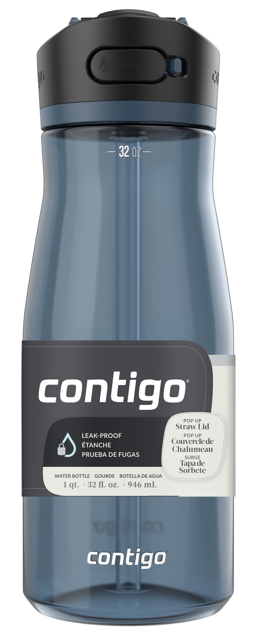 Contigo Ashland 2.0 Leak Proof Water Bottle With Lid Lock 946 ml Delivery  Near Me | Order Online | Uber Eats