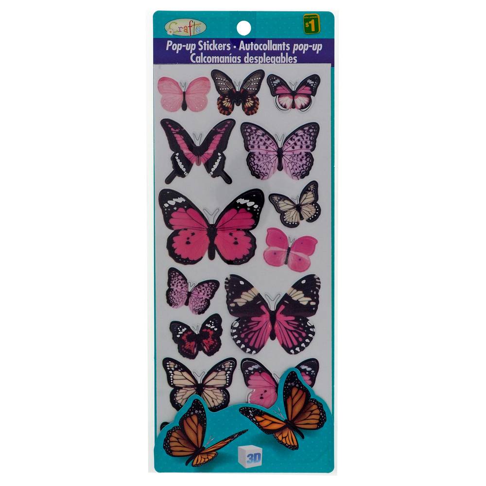Butterfly Stickers With Glitter
