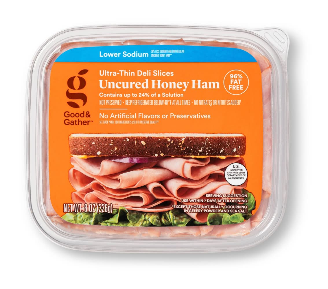 Good & Gather Lower Sodium Uncured Honey Ham (8 oz)