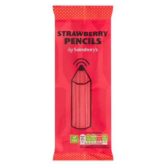Sainsbury's Strawberry Pencils Sweets 70g