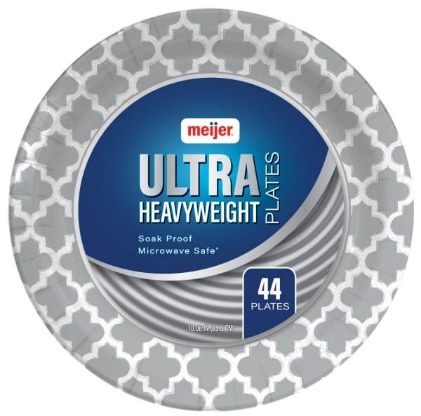 Meijer 10'' Heavyweight Ultra Paper Plates (44 ct)