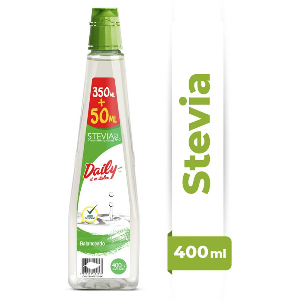 Daily endulzante líquido stevia (botella 400 ml)