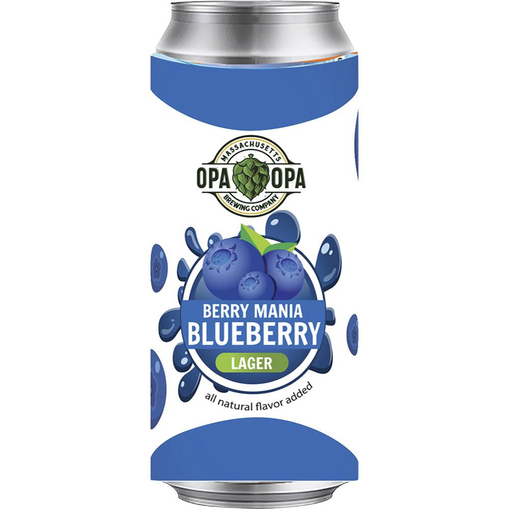 Opa-Opa Berry Mania Blueberry Lager Beer (4 ct, 16 fl oz)