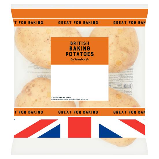Sainsbury's British Baking Potatoes (4 pack)