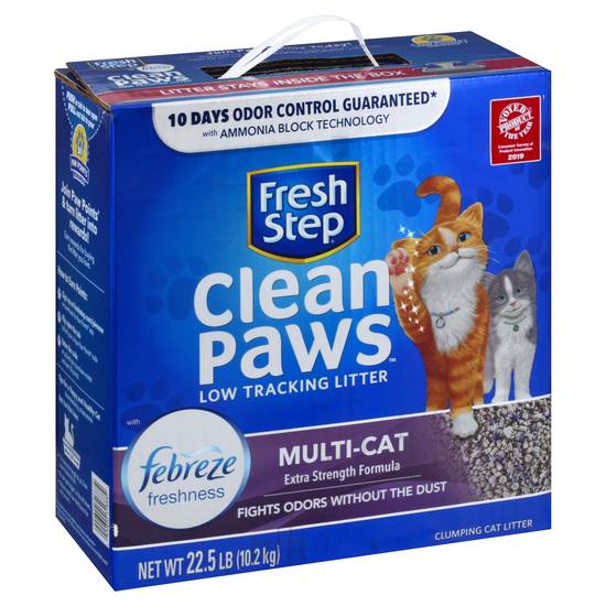 Fresh Step Clean Paws Low Tracking Multi-Cat Litter (22,5 lb)