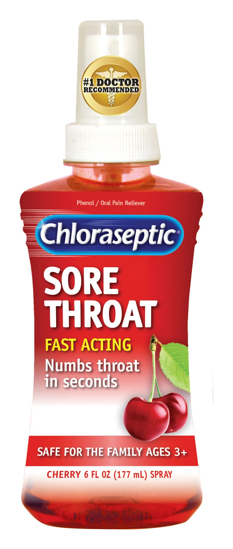 Chloraseptic Spray Cherry Sore Throat (6 fl oz)
