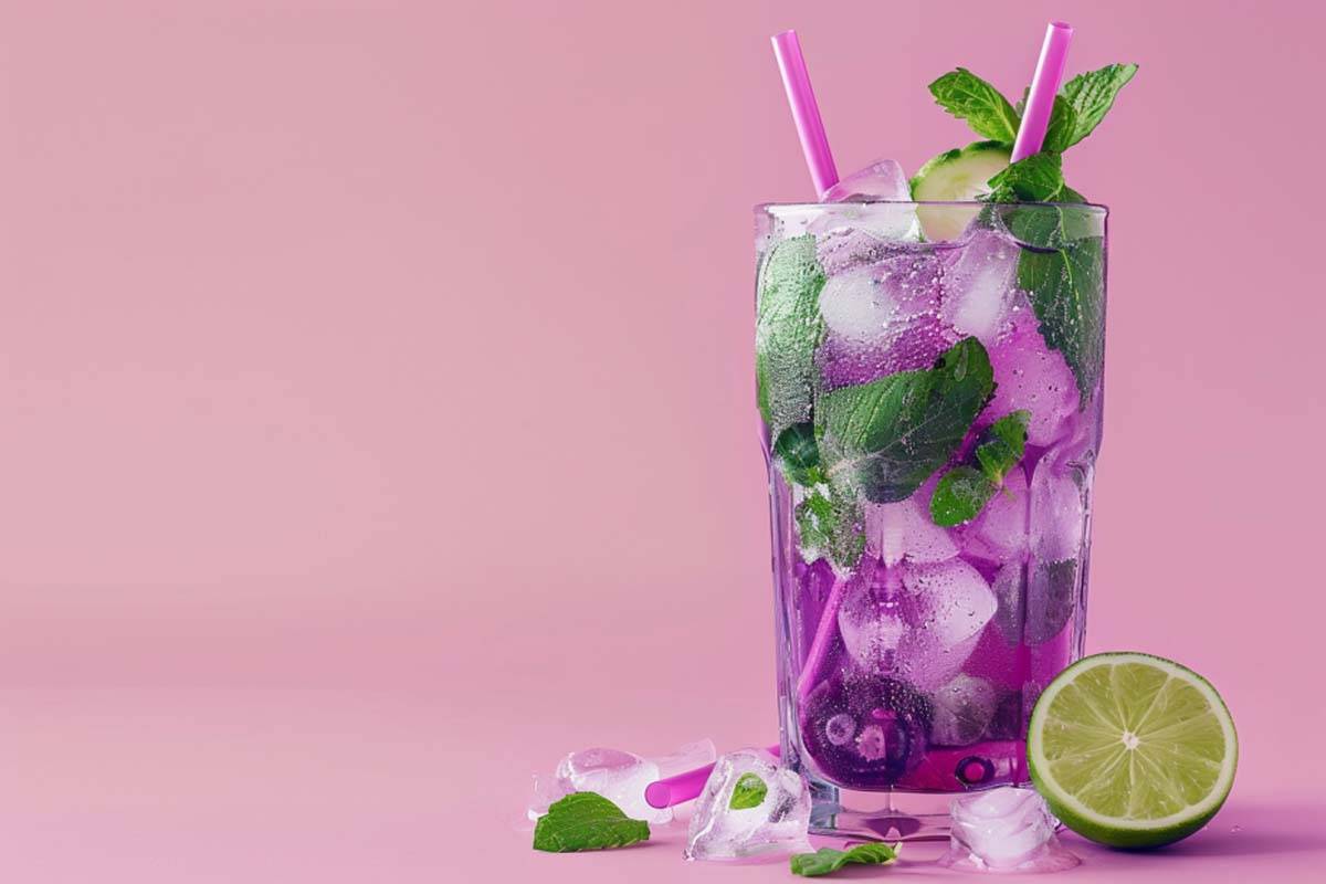 Mojito Violette 🍹🌸