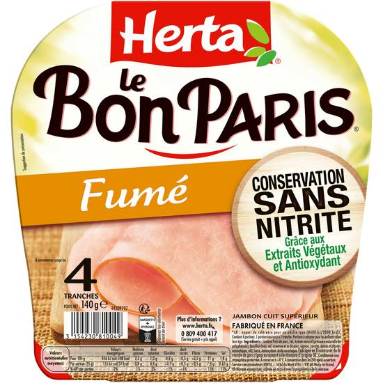 Herta - Le bon Paris jambon fumé