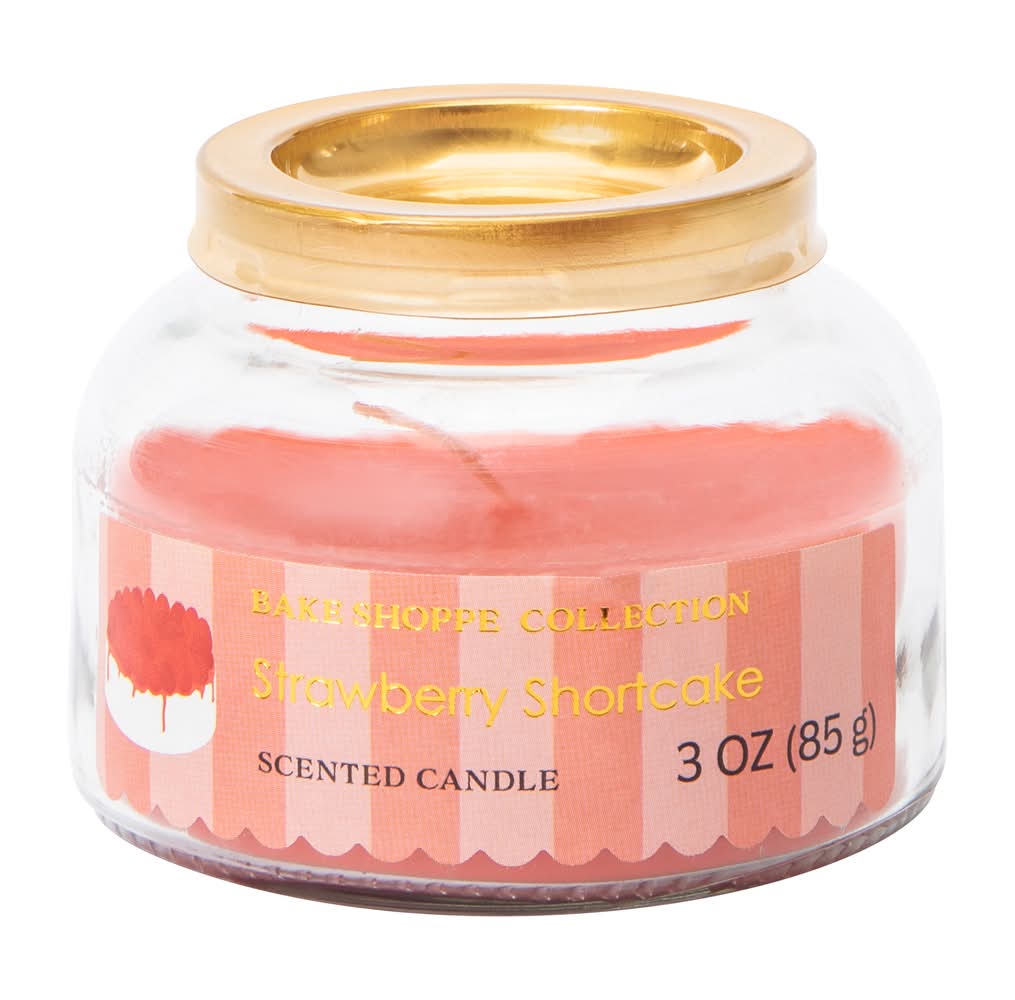 Bake Shoppe Collection Scented Candle 3oz Strawberry Shortcake