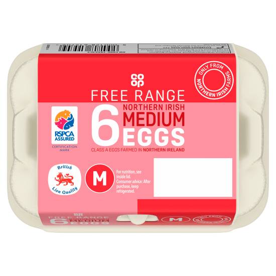 Co-Op British Medium Free Range Eggs # 6s