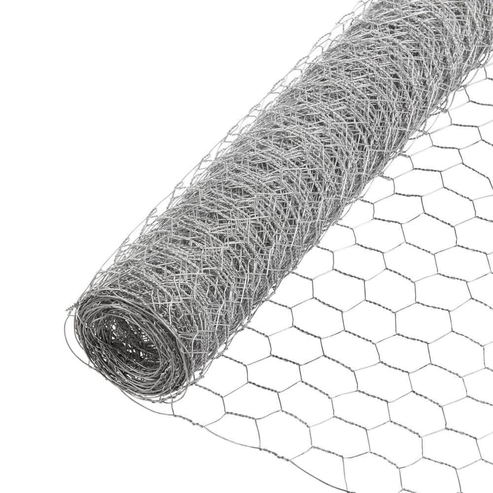 Everbilt 1 In. Mesh 2 Ft. X 25 Ft. 20-Gauge Galvanized Steel Poultry Netting