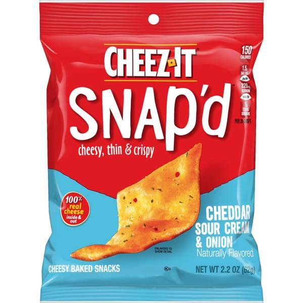 Cheez-It Snap'd Cheddar Sour Cream & Onion 2.2oz