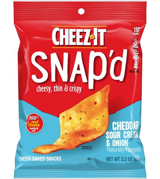 Cheez-It Snap'd Cheddar Sour Cream & Onion 2.2oz