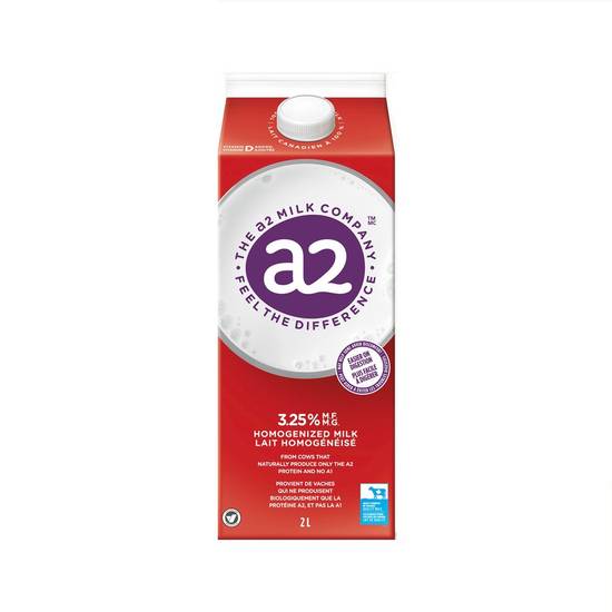 The A2 Milk Company Homogenized Milk 3.25% (2 L)