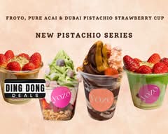YOZO Froyo – Pure Açaí & Dubai Pistachio Strawberry Cup