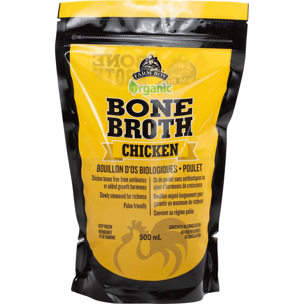 Farm Boy™ Frozen Organic Chicken Bone Broth (500 ml)