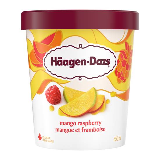 Haagen-Dazs Mangue Framboise 450ml / Haagen-Dazs Mango Raspberry 450ml