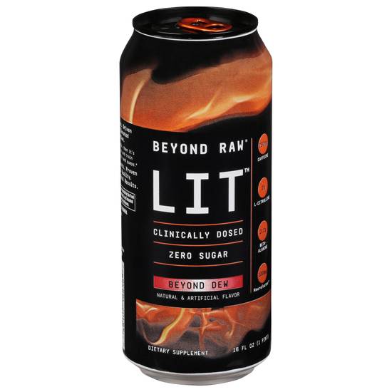 Beyond Raw Lit Zero Sugar Beyond Dew Energy Drink (16 fl oz)