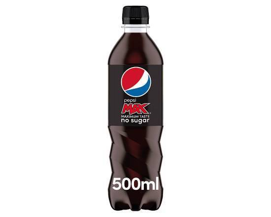 Pepsi Max No Sugar Cola Bottle, 500ml