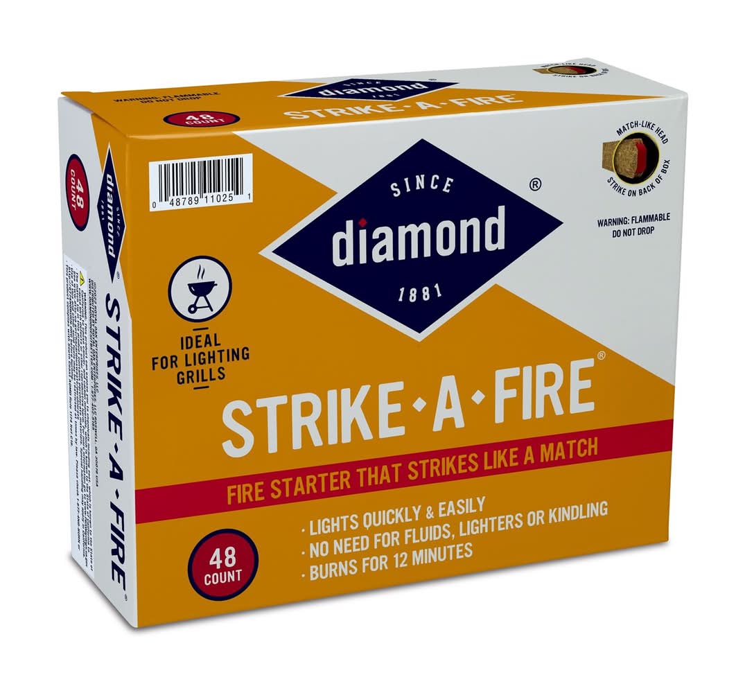 Diamond Strike-A-Fire Saw Dust Fire Starter 12 Min