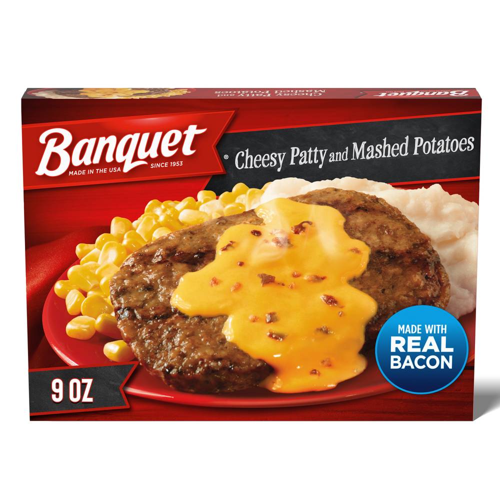 Banquet Cheesy Patty and Mashed Potatoes (9 oz)